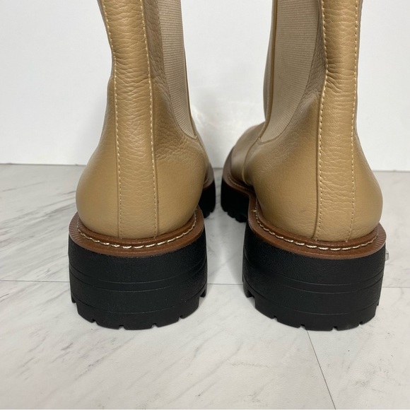 Sam Edelman Laguna Tan Leather Lug Sole Chelsea Boot 11M - Picture 4 of 14